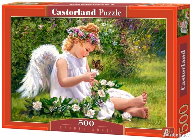 Иллюстрация 2 из 2 для Puzzle-500 "Ангел в саду" (B-51991) | Лабиринт - игрушки. Источник: Лабиринт