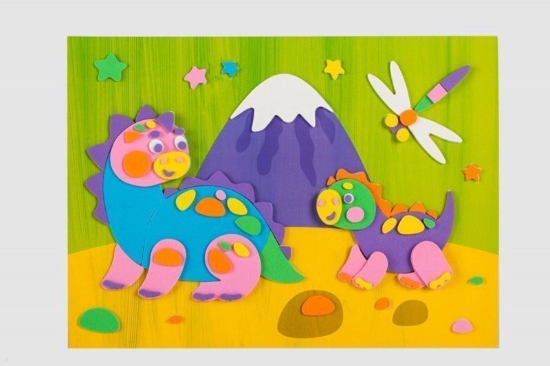 Иллюстрация 2 из 10 для Мягкая картинка "Динозавры на прогулке" (2668) | Лабиринт - игрушки. Источник: Лабиринт