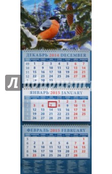 Календарь квартальный 2015. Снегирь (14536).