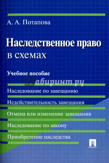 Наследственное право в схемах. Учебное пособие