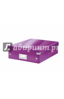 Короб-органайзер малый с 2-3 отделениями (220х100х285 мм, фиолетовый) (60570062).