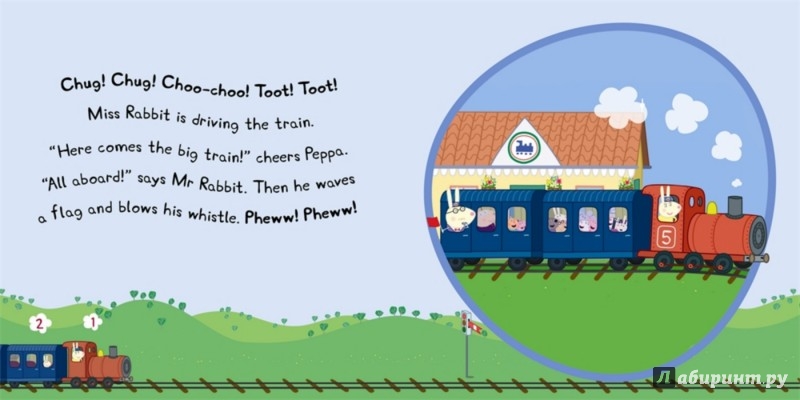 Иллюстрация 2 из 8 для Peppa & Big Train. My First Storybook | Лабиринт - книги. Источник: Лабиринт