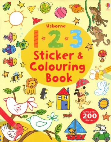 123 Sticker and Colouring Book