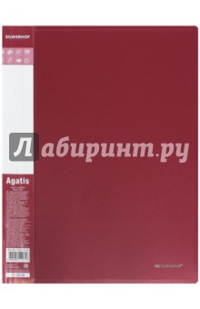 Папка А4, 10 файлов, AGATIS, красный (292710-04).