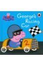 George's Racing Car peppa pig toys george pepa pig family friends toys real scene model amusement park house pvc action figures new year pig toys