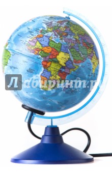 Глобус Земли политический с подсветкой (d=150 мм) (Ке011500200).
