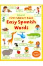 First Sticker Book. Easy Spanish Words tapb cartoon beautiful girls diy painting by numbers adults for handpainted on canvas coloring by numbers home wall art decor