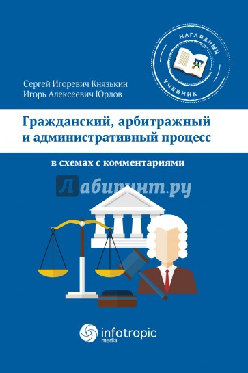 Гражданский, арбитражный и административный процесс в схемах с комментариями