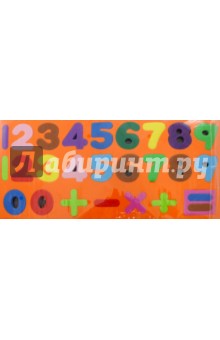 Набор цифр, букв и знаков на магнитной основе, 60 деталей (62015/47078).
