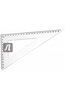 Треугольник 13.5х23 см, прозрачный пластик (T 16024).