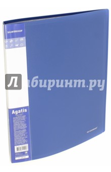 Папка с файлами AGATIS. 30 файлов, А4. Синяя (292730-02).