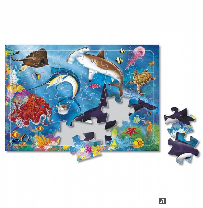 Иллюстрация 1 из 6 для Пазл В море, 24 детали | Лабиринт - игрушки. Источник: Лабиринт