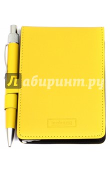 Блокнот для записей желтый с ручкой (350719) (PCM02).
