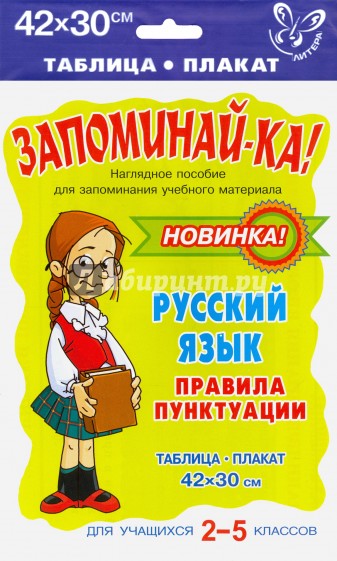 Русский язык. Правила пунктуации. 2-5 классы