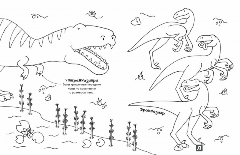 Иллюстрация 8 из 17 для Цветные динозаврики. Раскраска | Лабиринт - книги. Источник: Лабиринт