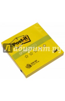 Блок самоклеящийся желтый неон (76х76 мм, 100 листов) (R330-ONY).