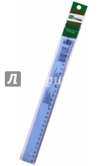 Линейка пластмассовая (30 см, цветная, тонированная, прозрачная) (ЛН37).