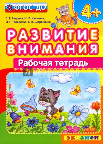 ДОУ Развитие внимания. 4+