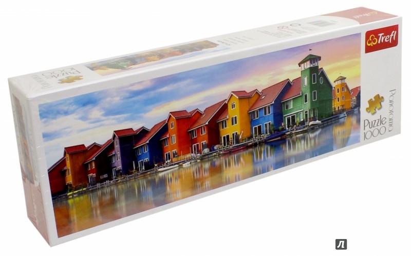 Иллюстрация 1 из 4 для Puzzle-1000 "Цветные домики. Панорама" (29034) | Лабиринт - игрушки. Источник: Лабиринт