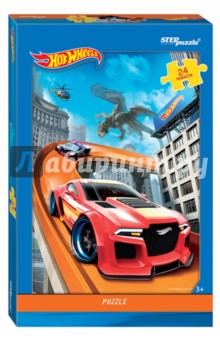 Step Puzzle-24 maxi  Hot Wheels  (90029)