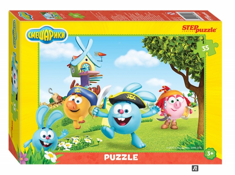 Иллюстрация 1 из 12 для Step Puzzle-35 "Смешарики" (91146) | Лабиринт - игрушки. Источник: Лабиринт
