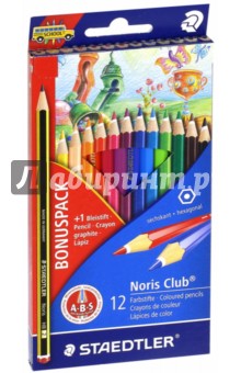 

Карандаши цветные "Noris Club" (12 цветов) (144SET1)
