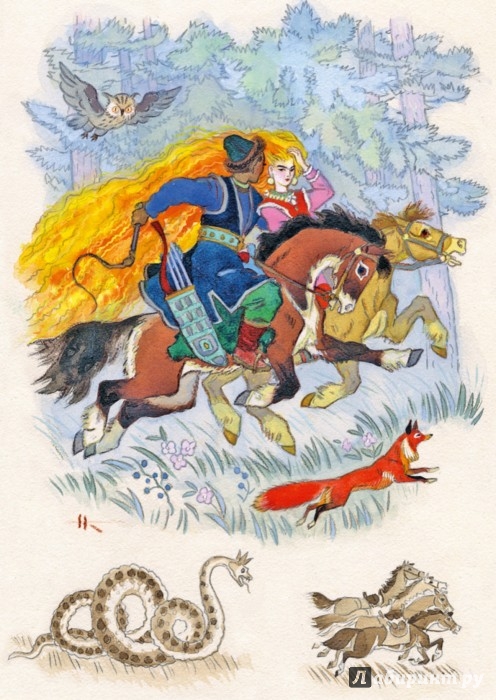 Иллюстрация 6 из 32 для Сказы Бажова. Набор открыток | Лабиринт - сувениры. Источник: Лабиринт