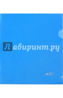 Папка-уголок пластиковая (А5, синяя) (AG5_00102).