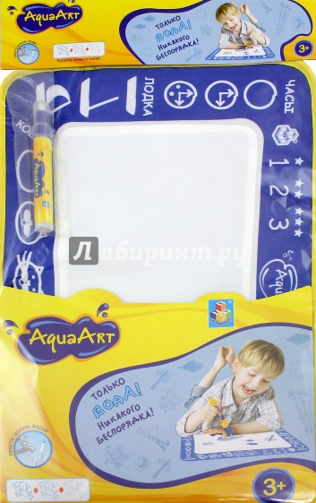 Коврик "AquaArt" для рисования водой (многоцветный, синий) (Т59437)