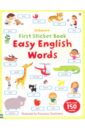 First Sticker Book. Easy English Words einhorn kamal word family poetry pages 50 fill in the blank