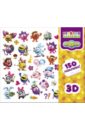 Веселые наклейки Смешарики 3D. 150 наклеек в папке веселые наклейки смешарики приключения 2d 150 наклеек в папке