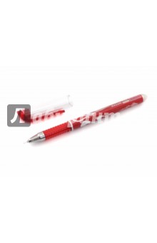 Ручка гелевая, со стираемыми чернилами, красная 