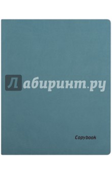 Тетрадь 80 листов, А4, мягкая, БИРЮЗОВЫЙ+КОРИЧНЕВЫЙ СРЕЗ, (45365).