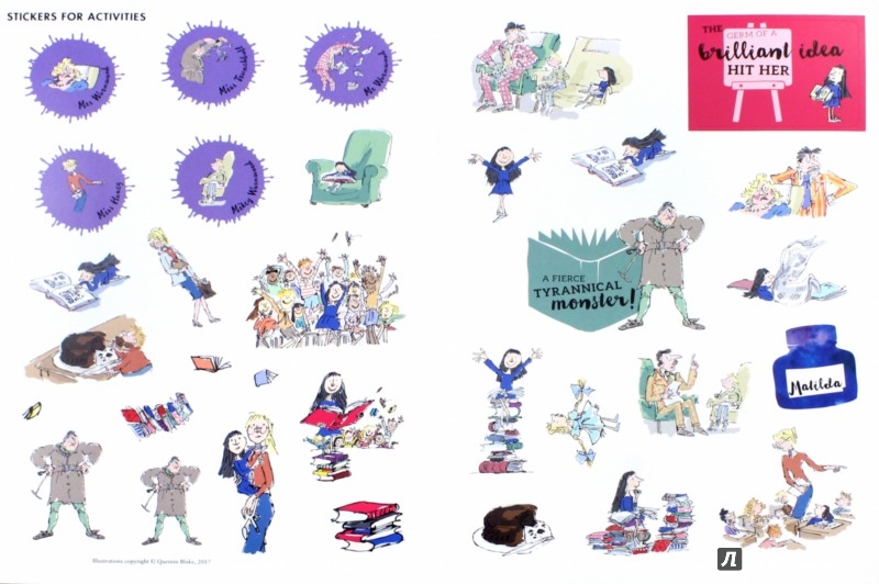 Иллюстрация 1 из 15 для Matilda. Wonderful Sticker Activity Book - Roald Dahl | Лабиринт - книги. Источник: Лабиринт