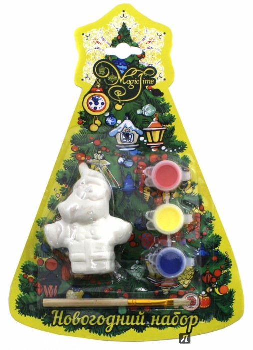 Иллюстрация 1 из 3 для Набор новогодний для творчества "Дед мороз с подарком" (75924) | Лабиринт - игрушки. Источник: Лабиринт