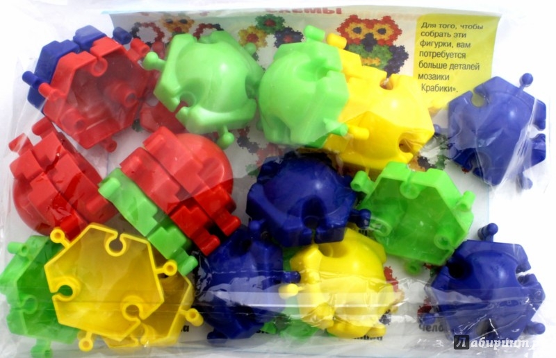 Иллюстрация 2 из 5 для Конструктор "Крабики" 24 штуки в пакете | Лабиринт - игрушки. Источник: Лабиринт