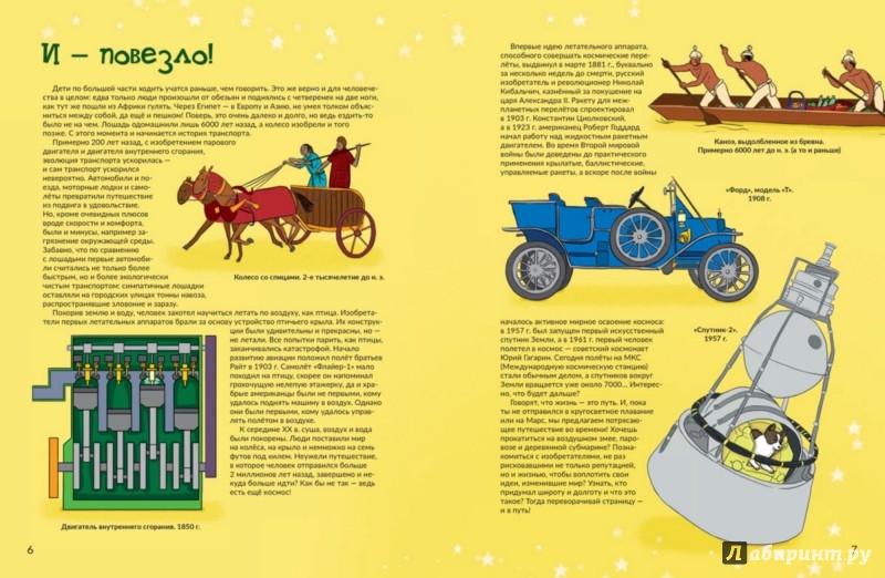 Иллюстрация 1 из 12 для Всё о транспорте. От колеса до ракеты - Мэтт Тернер | Лабиринт - книги. Источник: Лабиринт