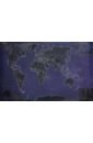 Карта мира. Светящаяся в темноте