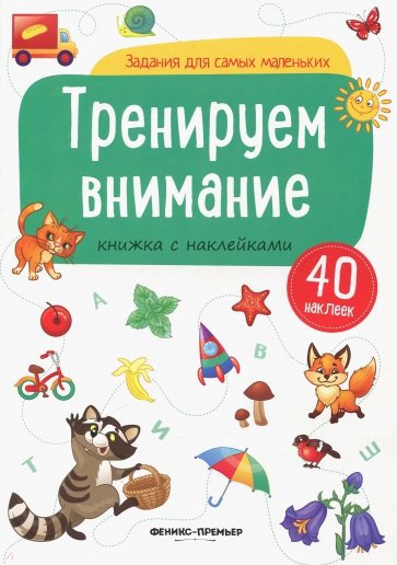 Тренируем внимание. Книжка с наклейками