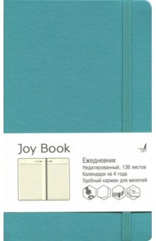 Ежедневник недатированный Joy Book А5 136 листов бирюзовый ЕКДБ51913606 428₽