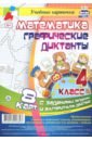 Математика. 4 класс. Графические диктанты. Комплект карт. ФГОС математика 4 класс диктанты фгос