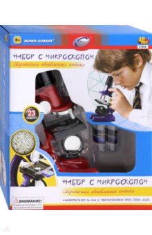 Набор для опытов с микроскопом, 23 предмета (21353).