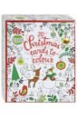 цена 20 Christmas cards to colour