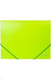 Папка на резинках Neon, зеленая (227460).