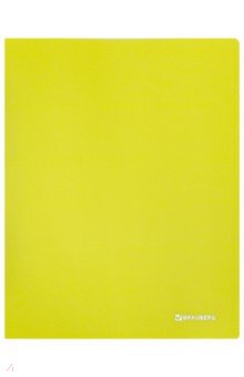 Папка с металлическим скоросшивателем+карман Neon, желтая (227465).