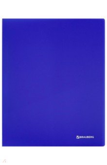 Папка с металлическим скоросшивателем+карман Neon, синяя (227467).