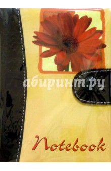 Notebook 2754 100 листов (кнопка, средний, красный цветок).