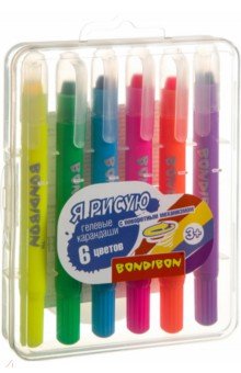 Набор гелевых карандашей для рисования, 6 цветов (ВВ3462).