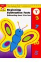 The Learning Line Workbook. Beginning Subtraction, Grade 1 highlights first grade subtraction