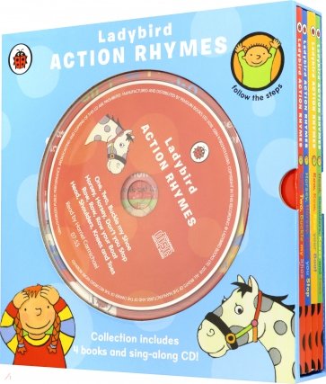 Action Rhymes Collection 4 books +D